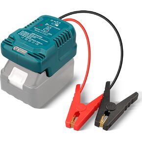 Heavy Duty Battery Jumper Cable Clamps for Makita 18V Battery, Convert to Jumper Starter Automotive Booster with 11AWG Cables,Parrot Clips, Power for Quick Charging Connector -C, Red & Black