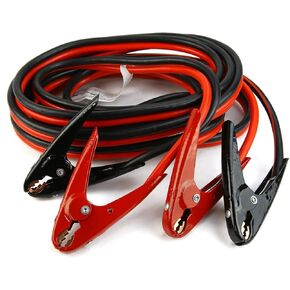 XtremepowerUS 2 Gauge 25ft Booster Cable Jumper Battery Cables Auto Clamp Heavy Duty Parrot Jaw with Carrying Case