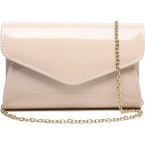 Patent Leather Envelope Clutch Womens Evening Handbag Stylish Crossbody Shoulder Bag Purse for Christmas Wedding Party Prom