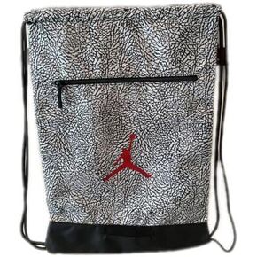 Air Jumpman Retro Elephant Print Gym Bag Drawstring Sport Boys Color Black, Grey, and Gym Red