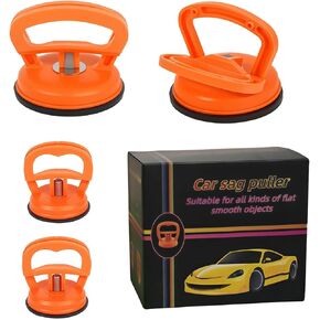 مجموعة أدوات مسجلة Dent Car ذات 4 عبوات - إزالة دنت محترفة للسيارات والزجاج والشاشات والبلاط والمزيد! مثالي لسهولة الإصلاح (2 برتقالي كبير +2 برتقالي صغير)