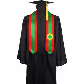 Oromo Flag Graduation Stole Sash, Oromo Flag Graduation Shawl Sash Stole Wraps Scarf For International Study Pride Women Men