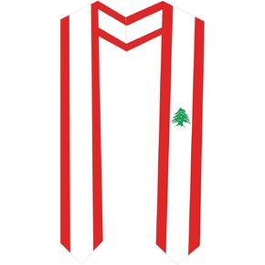 تخرج من علم اللبنان SASH SATIN SCERF 72 "سرق لدراسة الدراسة الدولية للطلاب في الخارج