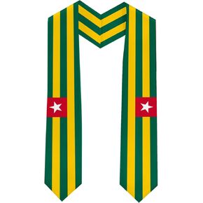 فئة 2025 سرق التخرج من Togo Flag للاحتفال بإنجازاتك الأكاديمية بأناقة مع SASH SASH الأنيقة 71 "