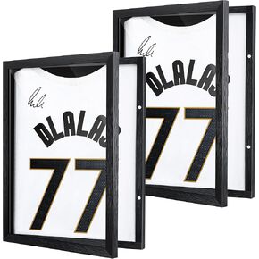 T Shirt Display Frame, Bigger Size 18" x 14" Shadow Box Frame T Shirt Frame Black with 98% UV Protection Acrylic, 1" Depth of Usable Space Shadow Box, Display Case for Shirts, Jerseys, Memorabilia