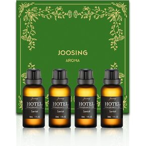 Hotel Diffuser Oils Set, Joosing Hotel Collection Diffuser Oils (4 Fl Oz Total) 4 x 30ml Large Bottles,Premium Essential Oil Set No. 10012 Santal for Le Labo Aromatherapy Diffusers and Humidifiers