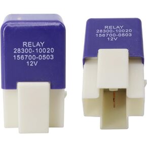 HiSport 28300-10020 Relay 4 Pins Starter Relay Compatible with Toyota Camry Corolla Lexus, 156700-0503 2PCS