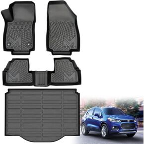 TPE Automotive Floor Mats Custom for 2016-2025 Chevy Malibu (Not for Malibu Limited), All Weather Cover Protection Waterproof Black Floor Liner Front & Rear Row Full Set Car Mats, 3PCS