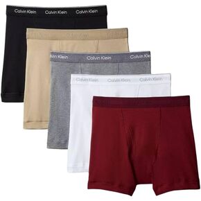 Calvin Klein 100 ٪ Cotton Classics 5 حزمة الملاكم موجز
