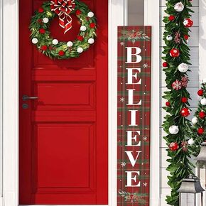 Welcome Wooden Porch Sign 47.2"H Front Door Rustic Standing Large Welcome Porch Sign for Home Front Porch Decor Rustic Wall Decor Home Farmhouse Yard Door Decorations -Black Porch Decor