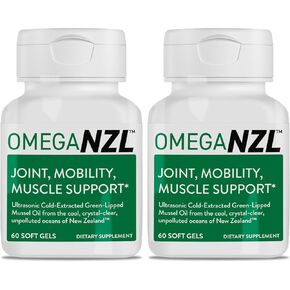 Original Omega-3 Joint Support Supplement, Best Natural Muscle Relief, Green-Lipped Mussel Oil, 120 Softgels, No Fishy Aftertaste