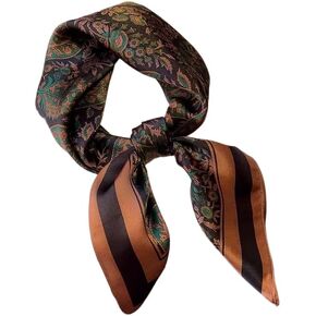 100 ٪ Mulberry Silk Scarf 27 "x27" للنساء ، والرقبة الفاخرة الخفيفة الوزن ، والتنفس والنيابة ， معبأة هدية معبأة