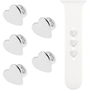 UnoMor 5pcs Watch Band Charms Heart Charms Decorative Ring Ring Charms Smart Watch Band Accessories متوافقة مع Watch Band 38mm