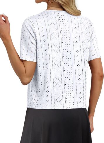 Womens Tie Front Cardigan Lightweight Short Sleeve Cardigans for Women Trendy in Saudi Arabia