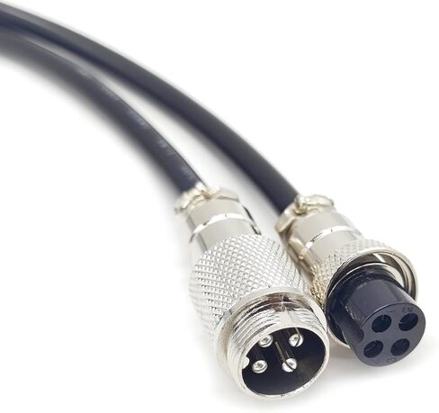 3.28 ft GX16 4 Pin Cable Male to Female Head Aviation Cordset, GX16 4 Pin Panel Mount Circular Metal Aviation Connector Adapter Female to Male 20AWG(1Meter) in Saudi Arabia