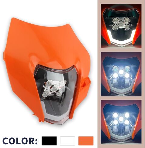 المصابيح الأمامية لدراجة الدراجات النارية Powermotor للدراجة الترابية ، Dirtbike LED LED LAMP Light Kit Universal لمعظم مصابيح دراجة نارية للدراجة النارية للدراجة الأوساخ من أجل ATV SX-F EXC-F in Kuwait