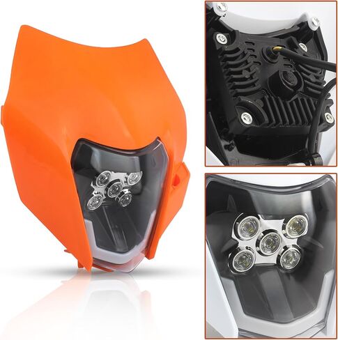 المصابيح الأمامية لدراجة الدراجات النارية Powermotor للدراجة الترابية ، Dirtbike LED LED LAMP Light Kit Universal لمعظم مصابيح دراجة نارية للدراجة النارية للدراجة الأوساخ من أجل ATV SX-F EXC-F in Kuwait