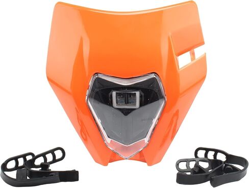 PowerMotor Motorcycle Headlights for Dirt Bike,Dirtbike LED Head Lamp Light Kit Universal for Most Dirt Pit Enduro Bike Motorcycle Headlamp Frontlight for ATV SX-F EXC EXC-F in Saudi Arabia