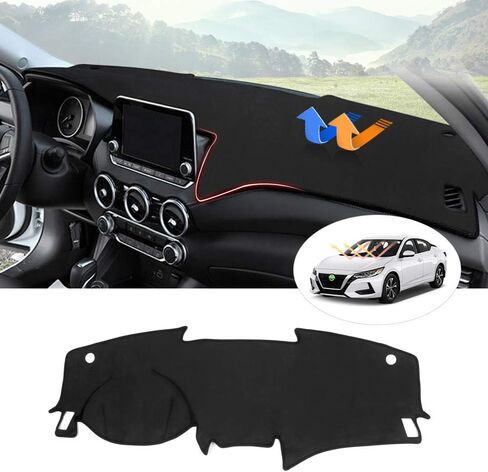 Autorder Dashboard Cover Mat for 2023 2024 Nissan Ariya Accessories Dash Cover Upgrade Velvet Dash Mat Sunshade Glare UV Rays Protector(with HUD) in Saudi Arabia