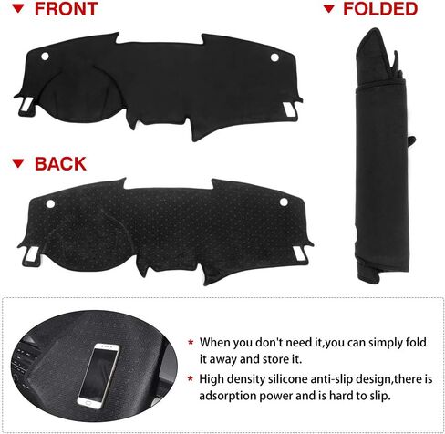 Autorder Dashboard Cover Mat for 2023 2024 Nissan Ariya Accessories Dash Cover Upgrade Velvet Dash Mat Sunshade Glare UV Rays Protector(with HUD) in Saudi Arabia