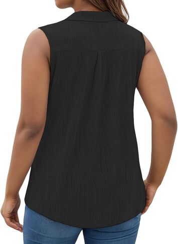 Dolnine Womens-Plus-Size-Summer-Tops-Tops Dary V Neck Collared Polo Polo Turts Disualless Sucaless Legholds Endery Legureds in Saudi Arabia