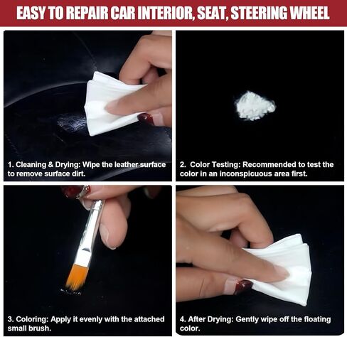 White Leather Recoloring Balm for Tesla, Leather Repair Kit Color Restorer Conditioner for Repair, Restore Faded & Scratched, Scratch Remover for Tesla Model Y/3/S/X Accessories in Saudi Arabia