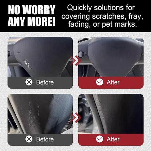 White Leather Recoloring Balm for Tesla, Leather Repair Kit Color Restorer Conditioner for Repair, Restore Faded & Scratched, Scratch Remover for Tesla Model Y/3/S/X Accessories in Saudi Arabia