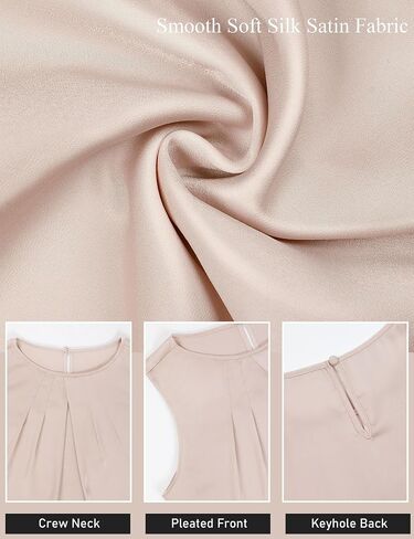 BMJL Women's Silk Satin Tank Top Summer Business الزي العادي 2025 عمل بلا أكمام قميص أنيق in Saudi Arabia