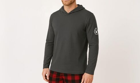 Spyder Mens Crew Neck Long Sleeve Hooded Undershirts/Ultra Soft Stretch Sports T-Shirt Dryfit Athletic Running Workout Shirt in Saudi Arabia