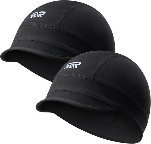 Sunmeci 2 PCS Cooling Skull Cap للرجال ، وبطانة خوذة Cycling Cap مع Sun Visor لتشغيل Bike Hard Hat Liner in Kuwait