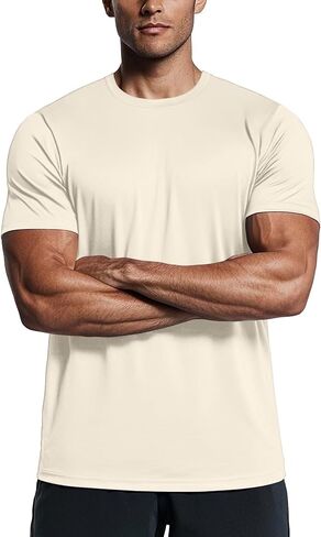 Zengjo Mens Athletic Shirts Moisture Wicking Short Sleeve Quick Dry Workout T-Shirt for Gym Running Exercise in Saudi Arabia