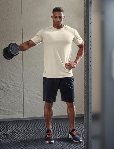 Zengjo Mens Athletic Shirts Moisture Wicking Short Sleeve Quick Dry Workout T-Shirt for Gym Running Exercise in Saudi Arabia