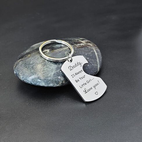 Hofoya Family Love Necklace & Keychain Gift for Dad Mom and Daughter - Adddy's Girl Heart Pendant for Girl ، عيد ميلاد عيد الأب تذكارية للآباء والأمهات أطفال. in Kuwait