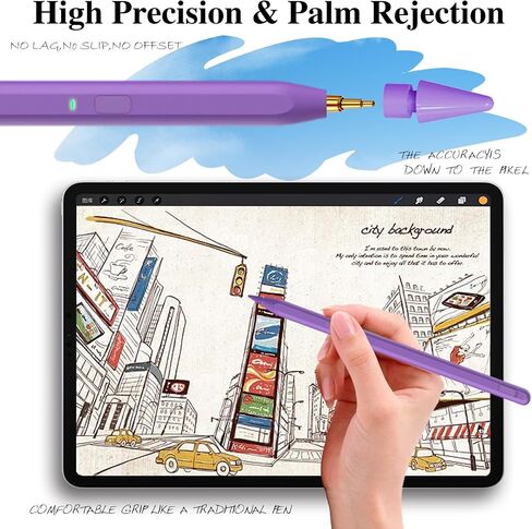 Stylus Pen for iPad 9th&10th Generation,Milikilo iPad Pen with Pencil Holder,Palm Rejection,for iPad Air11&13"(M2), iPad Pro 11"&13"(M4),iPad 6-10th,iPad Pro 11"/12.9 ", iPad Air 3/4/5, iPad Mini 5/6 in Saudi Arabia