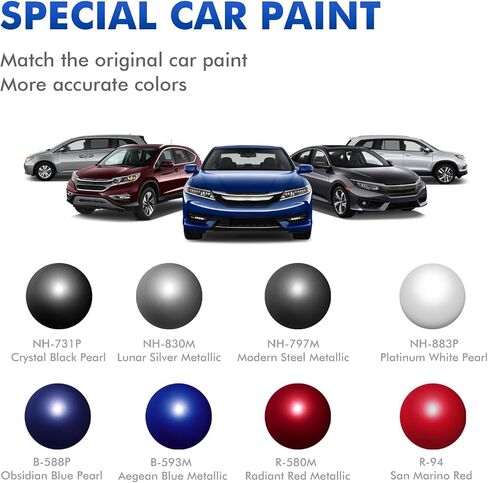 Platinum White Pearl (NH-883P) Touch Up Paint Compatible with Honda, DIY Car Paint Scratch Repair, Quick & Easy Fix Automotive Scratch Repair for Civic/CRV/Odyssey/Accord/Pilot/HRV in Kuwait