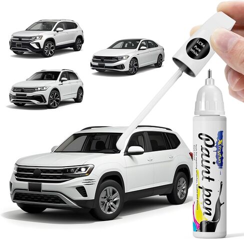 LC9A Pure White Touch Up Paint متوافق مع فولكس واجن ، وإصلاح خدش طلاء السيارة DIY ، وإصلاح سريع وسهل إصلاح خدش السيارات لأطلس/جيتا/تيغوان/تاوس/غولف/باسات/غلي/CC/Arteon in Kuwait