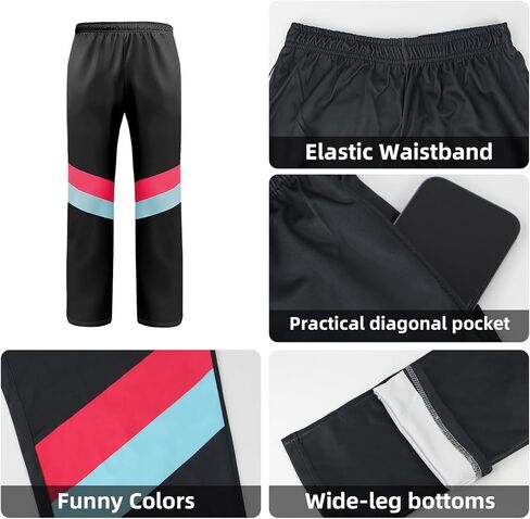 الثمانينيات من القرن التاسع عشر من الهيب هوب ريترو المسار سراويل الثمانينات ديسكو للركاب الرياضي السراويل مع جيب للنساء الرجال in Kuwait