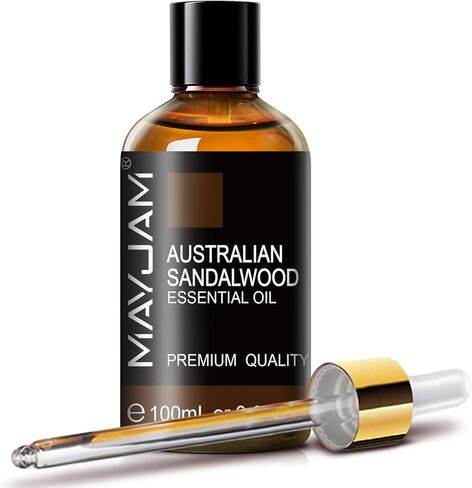 Indian Sandalwood Essential Oils 3.38 FL.OZ Pure Indian Sandalwood Oil for Massage Skin Care Hair Care Diffuser Candle and Soap Making - 100ml in Kuwait