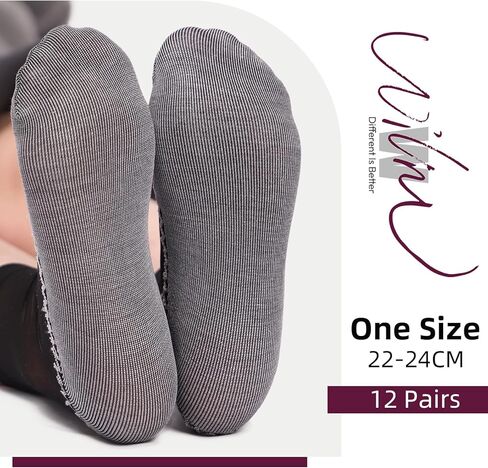 12 Pairs Womens Ankle High Sheer Socks Reinforced Bottom and Toe Nylon Socks in Kuwait