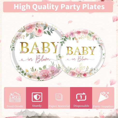 Horse Birthday Decorations for Girls - 96PCS Horse Party Plates Tableware Supplies Cowgirl Baby Shower Decorations Disposable Paper Horse Plates Napkins Forks Horse Party Decorations Serve 24 in Kuwait