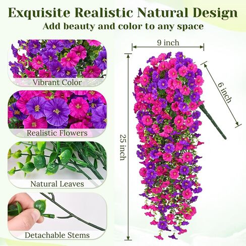 Dolicer 2 Packs Look Real Artificial Fall Flowers Mums for Outdoors, Realistic Faux Mums for Outdoor Planters, UV Resistant Fall Flowers Artificial for Decoration Front Porch (Orange+Yellow) in Kuwait