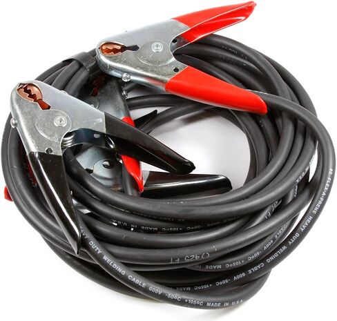 Forney 52875 Battery Jumper Cables, Heavy Duty Number 2, 12-Feet,Black And Red in Saudi Arabia