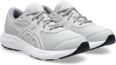 حذاء الجري المدرسي ASICS للأطفال Contend 9 Grade، 5، أسود/أبيض in Kuwait