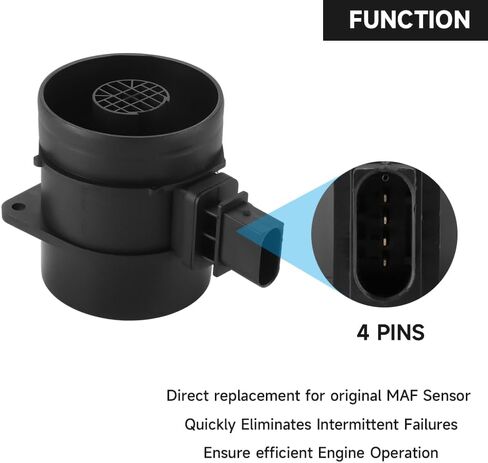 Mass Air Flow Sensor Meter Sensor MAF Sensor - Compatible for Mercedes-Benz Sprinter 2500/3500 Base 3.0L V6 - Diesel 2010-2021 - Replace Part 0281002978, A0000943448 in Kuwait