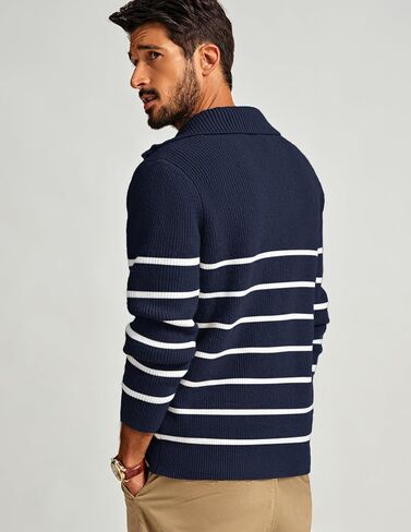 PJ Paul Jones Mens Quarter Zip Sweater Stringed Dock Pullover Sweater سترة منتظمة in Saudi Arabia