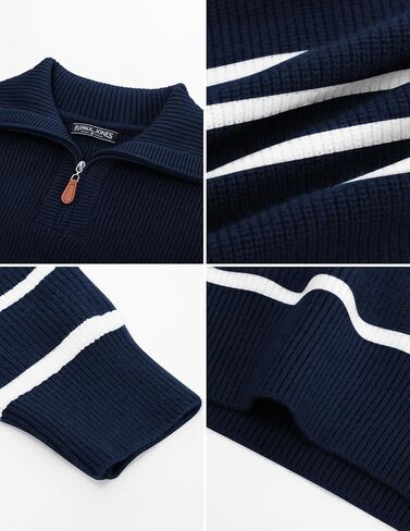 PJ Paul Jones Mens Quarter Zip Sweater Stringed Dock Pullover Sweater سترة منتظمة in Saudi Arabia