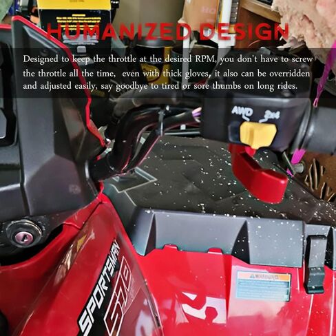 ذراع Thumb Throttle Lever متوافق مع 2009-2021 Polaris Sportsman 450 550 570 1000 و 2009-2018 Polaris Scrambler 550 850 1000 Red in Kuwait