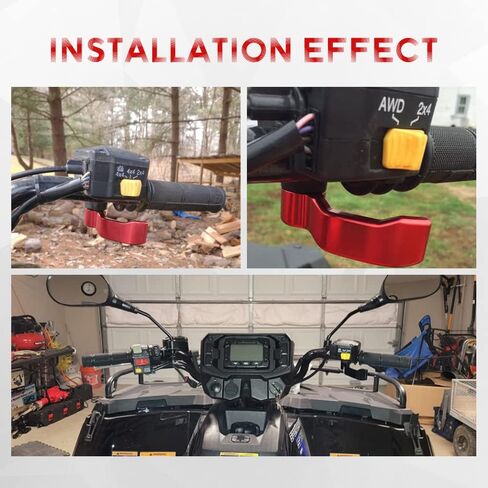 ذراع Thumb Throttle Lever متوافق مع 2009-2021 Polaris Sportsman 450 550 570 1000 و 2009-2018 Polaris Scrambler 550 850 1000 Red in Kuwait