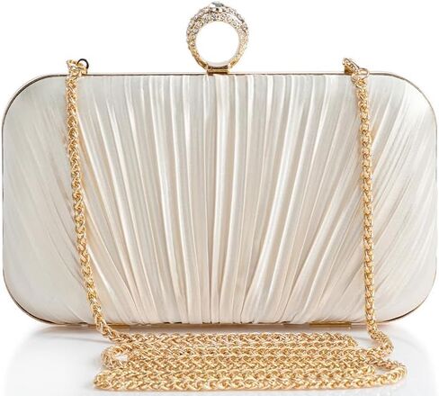 محافظ Babeyond Clutch للنساء - حقيبة يد قابض مسائية من الساتان in Kuwait