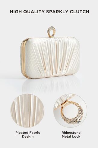 محافظ Babeyond Clutch للنساء - حقيبة يد قابض مسائية من الساتان in Kuwait